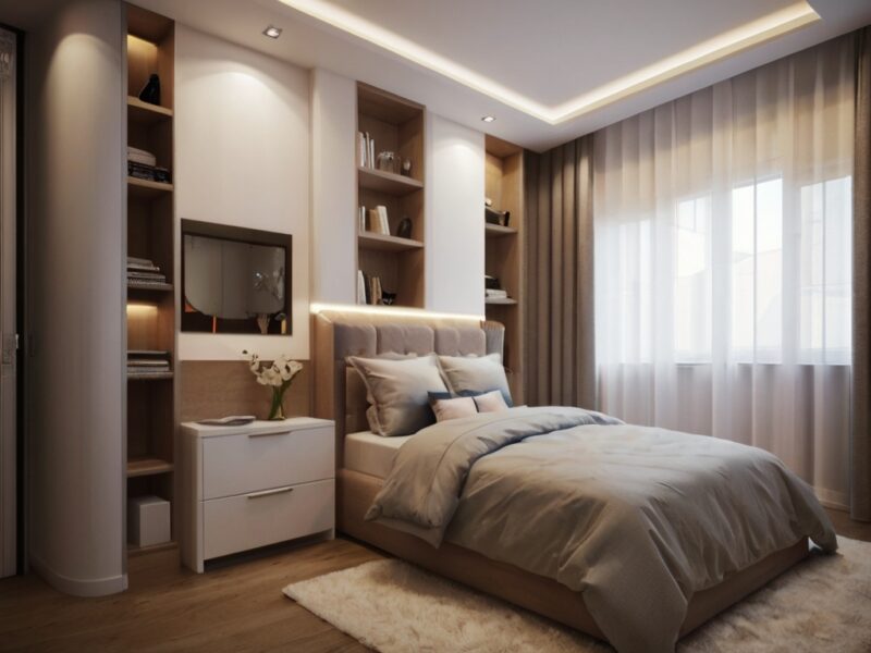 Идеи оформления спальни 18 кв м - современные дизайн решения