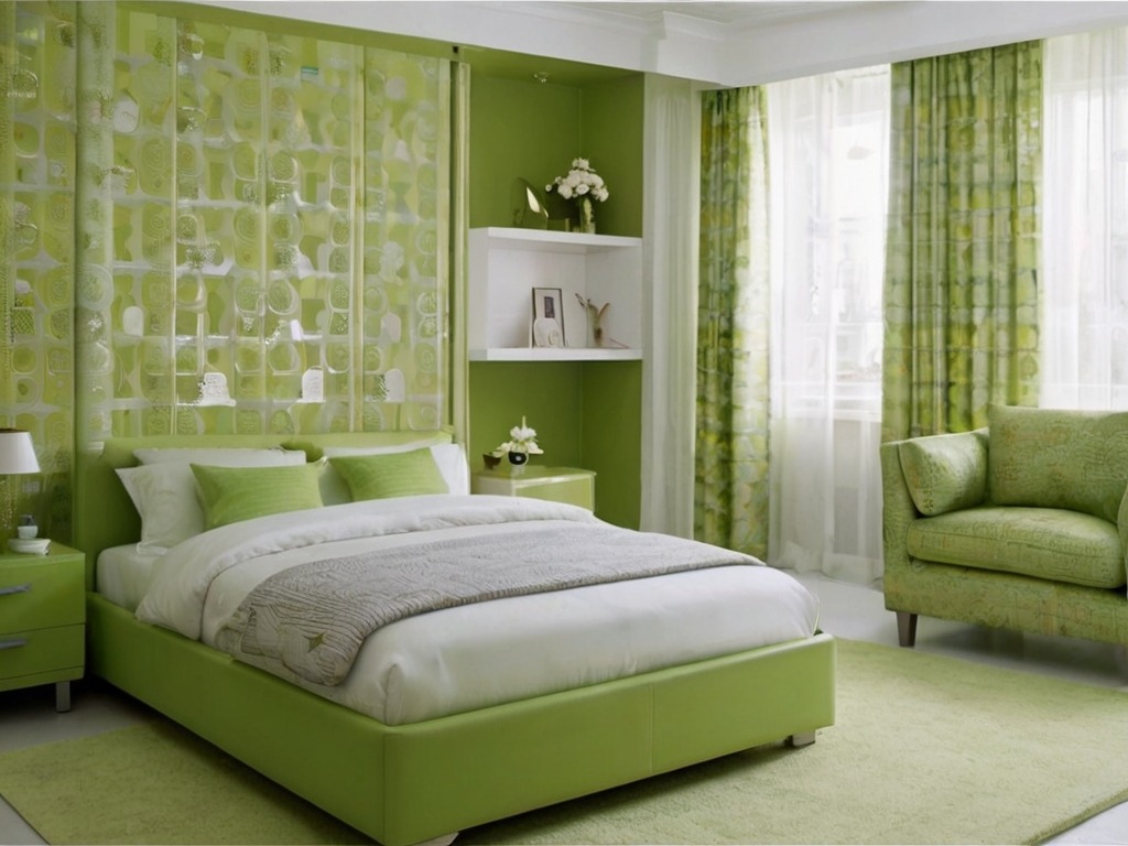Дизайн зеленой спальни: идеи интерьера, сочетания оттенков