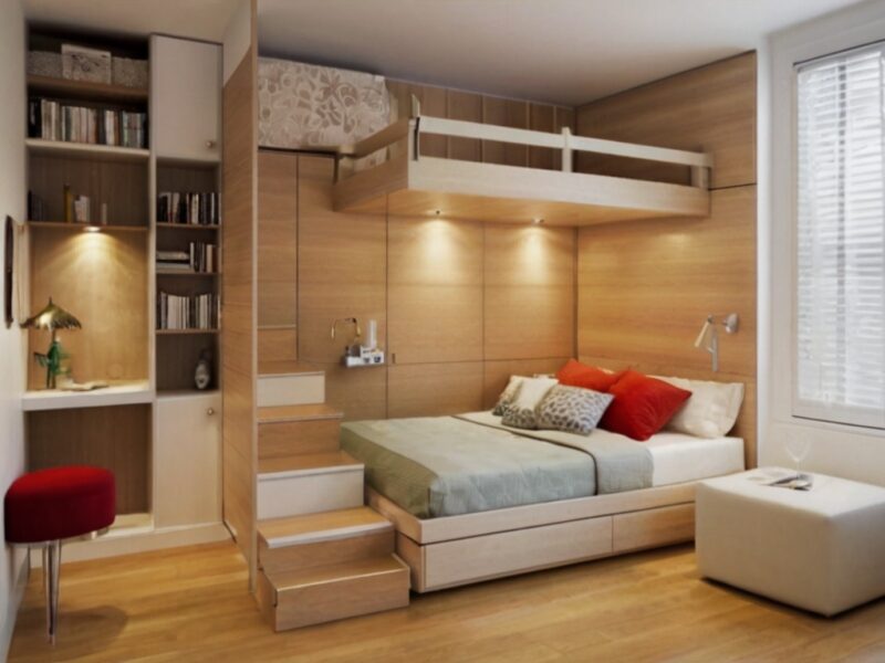 Дизайн узкой спальни: красивые идеи для интерьера и визуального расширения пространства