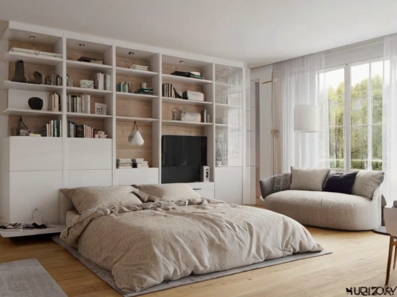 Гостиная и спальня в одной комнате: идеи дизайна интерьера