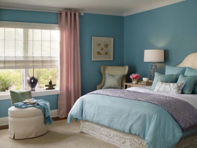 Цвет стен в спальне: насыщенность и оттенки