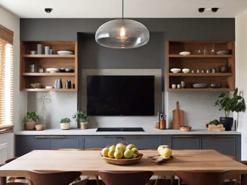 Как повесить телевизор на кухне?